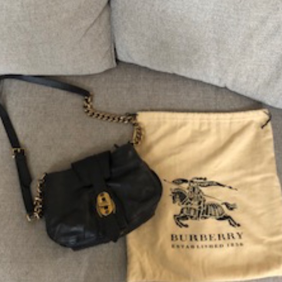Burberry Holyoake Grainy Leather Bag - Picture 1 of 4